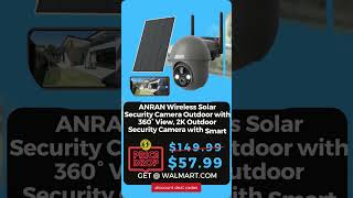 ANRAN Wireless Solar Security Camera Outdoor with 360° View 2K Outdoor Security Camera w Smart Siren [upl. by Ariaic]