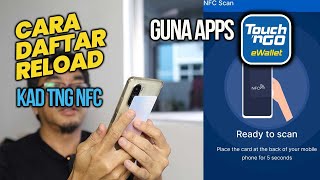 CARA DAFTAR KAD TOUCH N GO NFC DLM APPS TNG EWALLET amp CARA RELOAD CARD TNG NFC [upl. by Attehcram694]