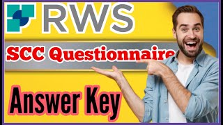 SCC Questionnaire Test Answer Key 2024  RWS Train AI SCCQuestionnaire [upl. by Claybourne]