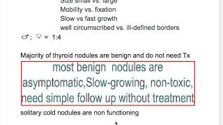 Solitary cold nodule evaluation [upl. by Stouffer]