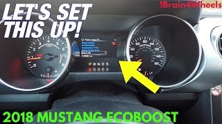 Overview of GAUGES STEERING and DRIVING MODES  2018 Ford Mustang [upl. by Aicssej727]