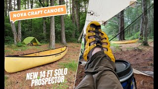 Nova Craft Canoe Co New 14 Ft Solo Prospector ReviewTest Run [upl. by Ycal]