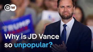 JD Vance The most unpopular vice president nominee in decades  DW News [upl. by Magill542]