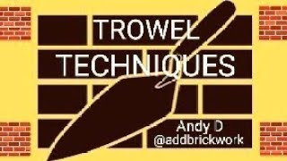 TROWEL TECHNIQUES [upl. by Letrice]