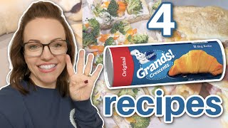 4 Quick amp Easy Crescent Rolls recipes  Easy Appetizers [upl. by Enibas443]