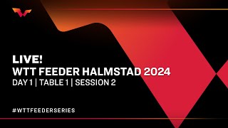 LIVE  T1  Day 1  WTT Feeder Halmstad 2024  Session 2 [upl. by Errehs]