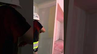 Llenando los esquineros Drywall taiping drywalling satisfying [upl. by Aitnom]