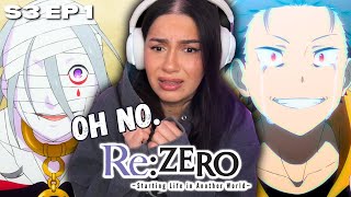 HERE WE GO AGAIN 💀 ReZERO Season 3 Episode 1 REACTION [upl. by Anat]