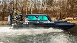 Newest airboat quotThe Northquot with engine from Camaro [upl. by Nerrual]