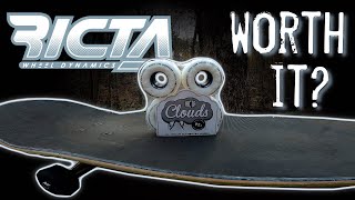 Testing Out RICTA CLOUDS 92A Skateboard Wheels [upl. by Aitetel]