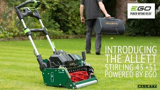 Allett Stirling Battery Powered Cylinder Mower [upl. by Leirza]