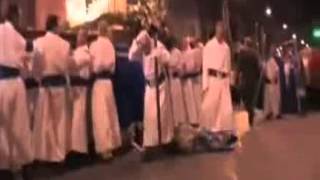 RAW VIDEOVirgin Mary Statue falls during Easter Parade Our Lady of Sorrows [upl. by Amyas]