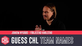 Färjestads Joakim Nygård takes our Guess the Teams challenge [upl. by Anahsohs445]