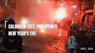 8th Ave BRGY 59 Caloocan City Philippines  New Years Eve 2023  2024 [upl. by Pelmas]