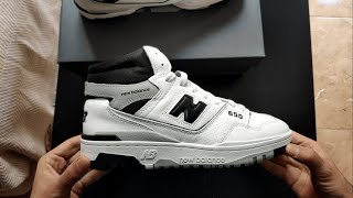 New Balance 650 Black amp White Close Look [upl. by Talya]