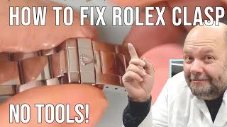 How to fix your tired Rolex clasp Without any tools [upl. by Elok718]