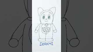 Doraemon Characters  Doremi Drawing  Doraemon drawing artist viral trending shorts drawing [upl. by Elkin]