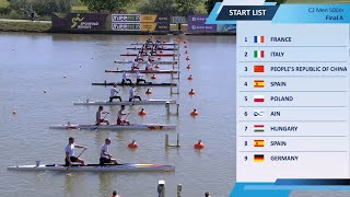 C2 Men 500m  Final A  2024 ICF CanoeKayak Sprint World Cup [upl. by Celestine]