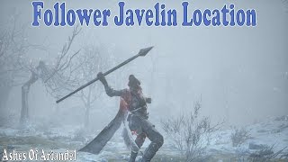 Dark Souls 3  Follower Javelin Weapon Location  Moveset  Ashes Of Ariandel [upl. by Ennairek]