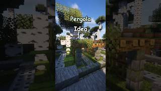 How to build a Pergola in Minecraft Tutorial minecraft [upl. by Iz]