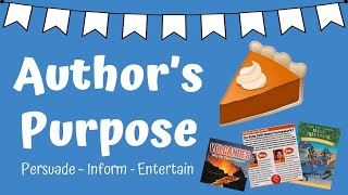 Author’s Purpose with PIE [upl. by Spooner345]