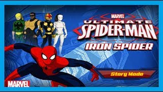 ULTIMATE SPIDERMAN  IRON SPIDER ᴴᴰ  MARVEL SPIDERMAN GAMES [upl. by Chrisse264]