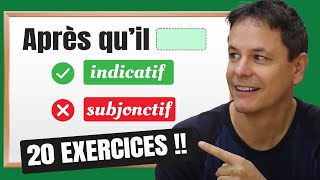 Le Subjonctif vs Lindicatif en Français 20 Exercices avec les Explications ✅ [upl. by Bartholemy]