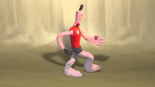 Klaymen Walking Cycles  Claymation [upl. by Clintock]