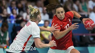 Norway womens handball coasts hands Denmark its LARGEST Olympic loss  Paris Olympics  NBC Sports [upl. by Primrose]