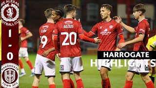 2425 BSMT HIGHLIGHTS  Crewe Alexandra 10 Harrogate Town [upl. by Emelyne]