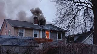 2nd Alarm Dwelling fires 512 Alexander ave Drexel Hill PA3 dwellings involved [upl. by Akimas]