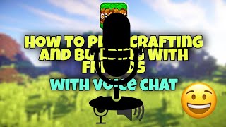 How to Play Crafting and Building with Voice Chat but his Voice Change in 30 seconds [upl. by Schofield]