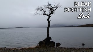 Bleak Scottish Loch  3 Hours of Relaxing Lapping Water Sounds [upl. by Akinahs]