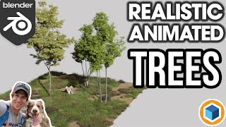 Creating REALISTIC Animated Trees with the TreeVegetation AddOn for Blender [upl. by Conchita156]