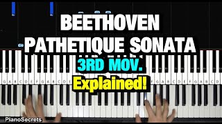 HOW TO PLAY  Beethoven – Pathetique Sonata 3rd Movement Piano Tutorial Lesson [upl. by Humfried]