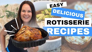 3 EASY and Delicious ROTISSERIE CHICKEN Recipes You Need to Try [upl. by Braunstein]