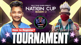 HTG ESPORTS S2 TOURNAMNET DETAILS  How To Register  htgesports htgesportsff [upl. by Enyalaj]