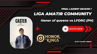 FINAL LADIEST TOURNAMENT HONOR OF KINGS SEASON 1 [upl. by Esirehs]