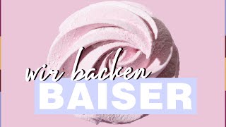 Baiser selber machen einfaches Grundrezept [upl. by Ynamad913]