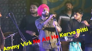 Ammy VIrk Performing Live On Stage At Rose Fest Chandigarh 2020 after long time [upl. by Alrak]