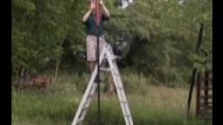 DeerBusterscom Deer FencePart 3 Installing Deer Fencing Posts [upl. by Sybil534]