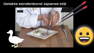 Gelakte eendenborst Japanse stijl [upl. by Pernell]