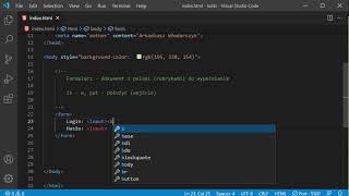 Kurs HTML Czym są formularze Jak stworzyć formularz z loginem i hasłem [upl. by Maillil]