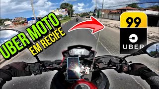 FAZENDO UBER MOTO E 99MOTO EM RECIFE PERNAMBUCO [upl. by Faxun]