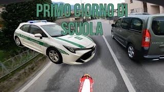 🚨PRIMO GIORNO DI SCUOLA  fuga dalla polizia 🚔  gas gas ec 125 [upl. by Wolenik689]