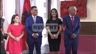 Report TV  Ilir Meta pa bashkëshorten në Presidencë vajza Zonja e Parë [upl. by Trebron]