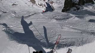 Le Grand Couloir Courchevel pente max 85 [upl. by Pedaias178]