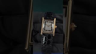 CARTIER TANK MUST DE CARTIER VERMEIL YELLOWGOLD GREY DIAL WATCH ONLY [upl. by Struve520]