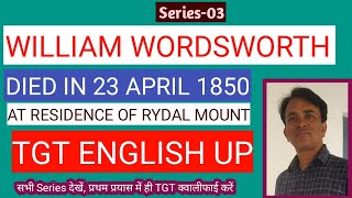 William Wordsworth for TGT PGT UP NET [upl. by Redneval]