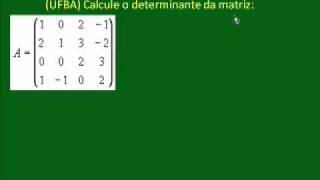 Determinantes pelo Método da Triangularização  PARTE 6 DE 8  CC V166 [upl. by Enieledam213]